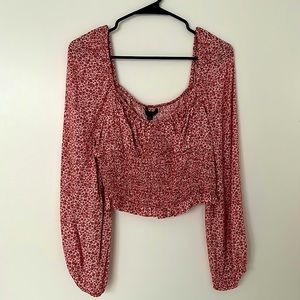 Cotton Candy LA for Ron Jon Surf Shop Floral Long Sleeve Crop